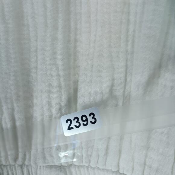 L Space Jumpsuit Womens Medium Gauze Puff Sleeve Pockets Boho Romper - Picture 14 of 14